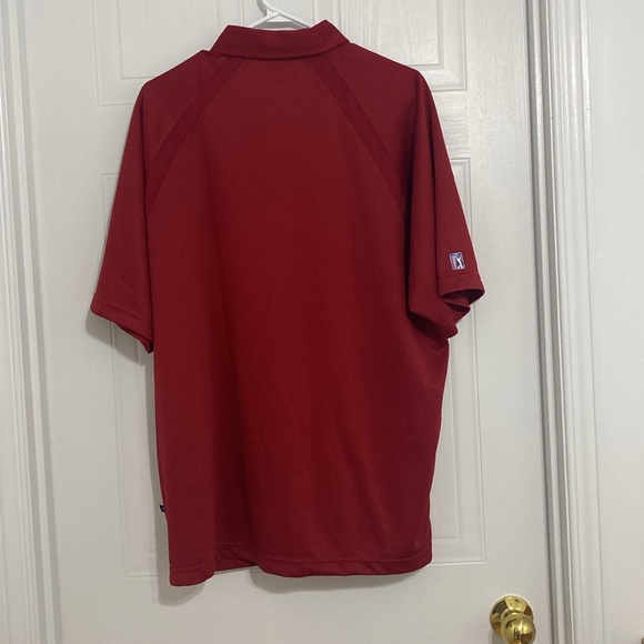 PGA Tour men’s Red Golf Polo Size Large ( 110 A ) - Picture 3 of 5